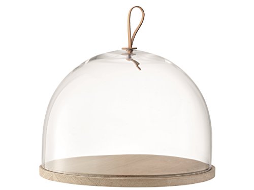 LSA szklanka do serwowania Ivalo 32 x 22,5 cm drewno/szkło przezroczyste twm_640306