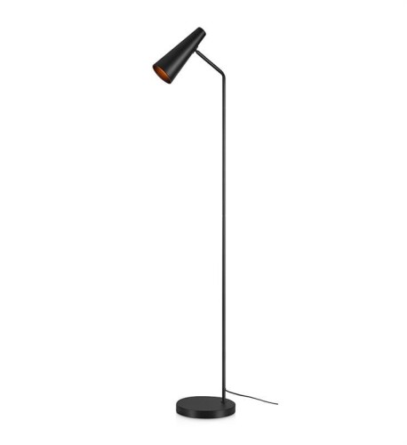 Markslojd Lampa podłogowa Peak 107900 czarna oprawa w nowoczesnym stylu 107900
