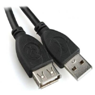Gembird Przedluzacz USB 2.0 typu męskie - żeńskie3 m czarny CCP-USB2-AMAF-10