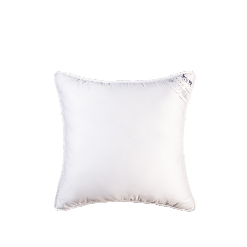 Poduszka z włókna alpaki MY ALPACA, Rozmiar - 50x70, Kolor - biała lamówka 