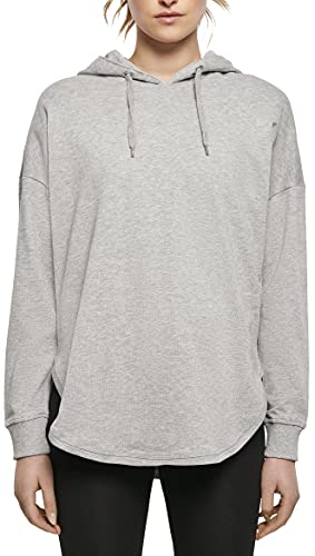 Build Your Brand Damski sweter z kapturem Ladies Oversized Hoody, bluza z kapturem dla kobiet dostępna w 3 kolorach, rozmiarach XS - XL szary (szary) L