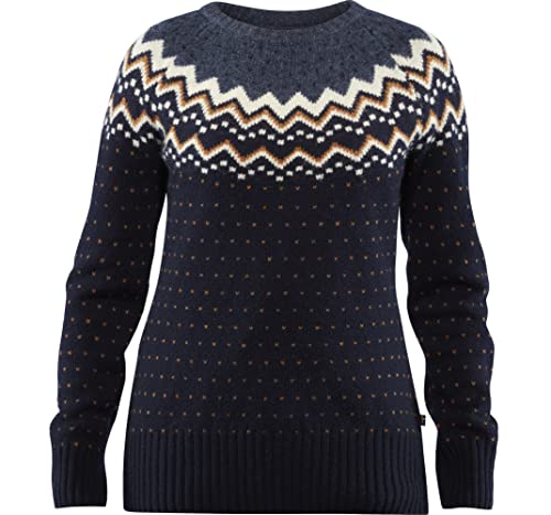 FJÄLLRÄVEN FjÄLLRÄVEN damski sweter wełniany Övik Knit niebieski granatowy X-S 89941