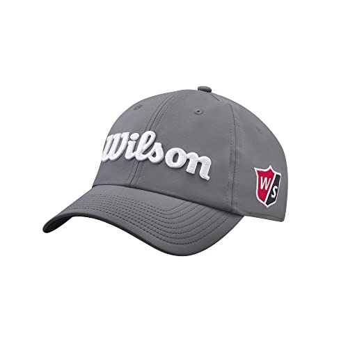 Wilson Męska czapka z daszkiem Pro Tour Szary/biały Jeden rozmiar