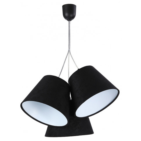 Czarno-biała potrójna lampa wisząca dzwonki F0-B08