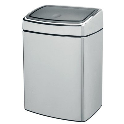 Brabantia Kosz na śmieci TOUCH BIN 611069 / 10 l / SOFT TOUCH / srebrny 8710755477225