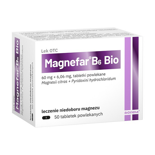 Biofarm Sp. z o.o. Magnefar B6 BIO 50 tabl. 3620546