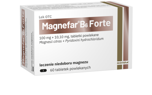 Biofarm Sp. z o.o. Magnefar B6 FORTE 60 tabl. 3620546