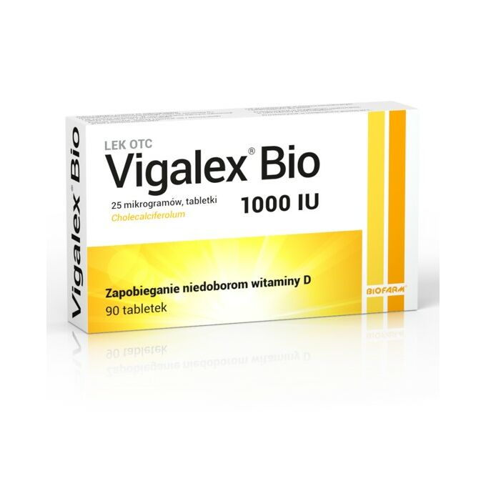 Biofarm Sp. z o.o. Vigalex Bio 1000 IU 90 tabletek 3697325