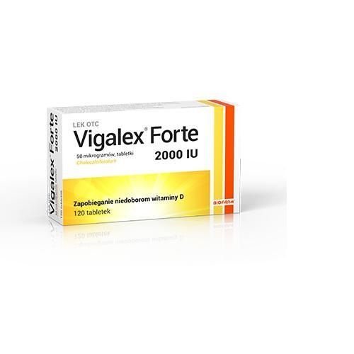 Biofarm Sp. z o.o. Vigalex FORTE 2000 IU 120 tabletek 3697262