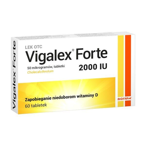 Biofarm Sp. z o.o. Vigalex FORTE 2000 IU 60 tabletek 3697264