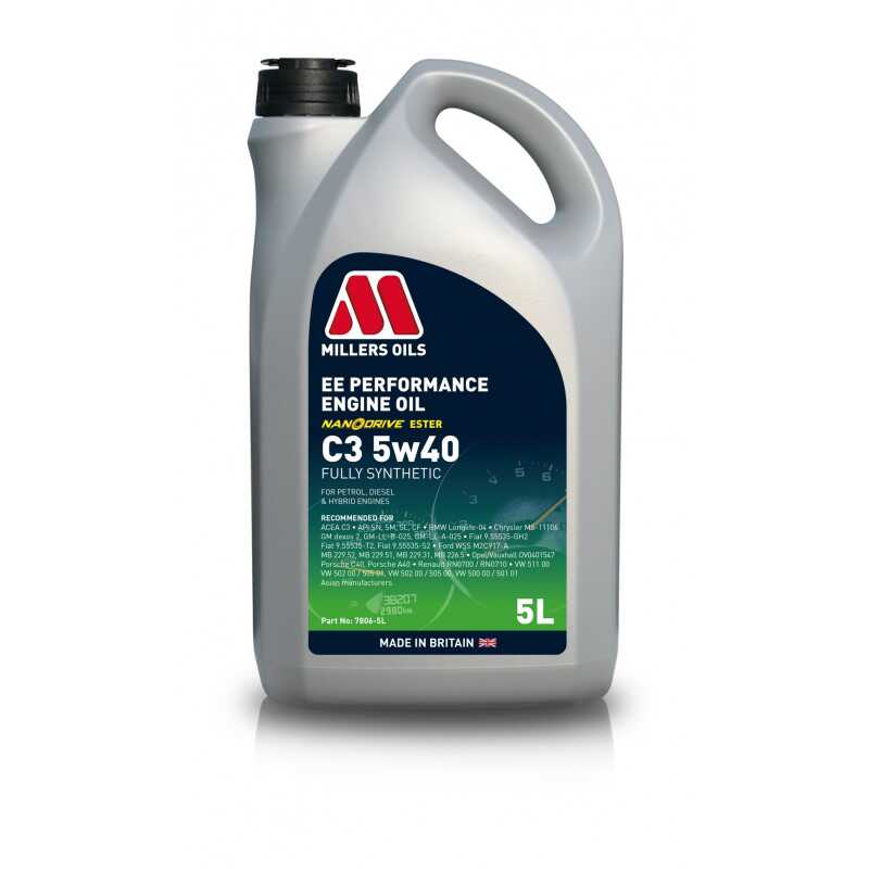 MILLERS OILS EE PERFORMANCE C3 5W40 5L