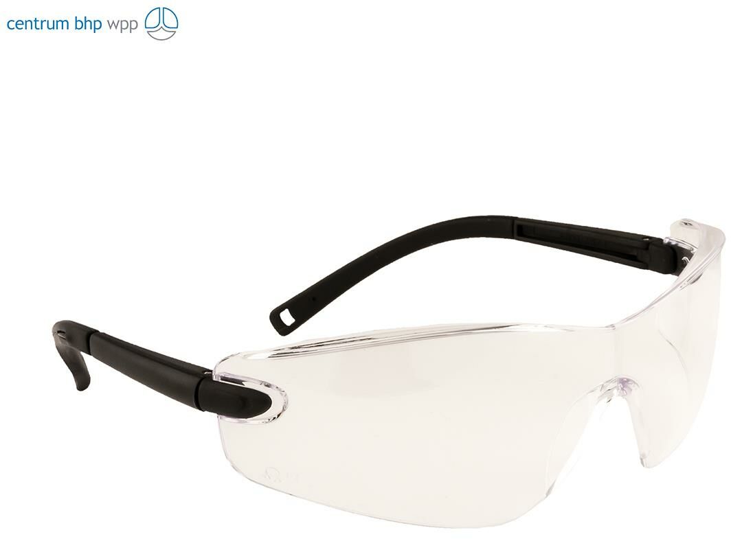 PORTWEST PW34 PROFILOWANE OKULARY OCHRONNE; BEZBARWNY