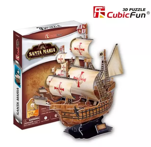 Dante Puzzle 3D Żaglowiec Santa Maria 24008 p.24 306-24008