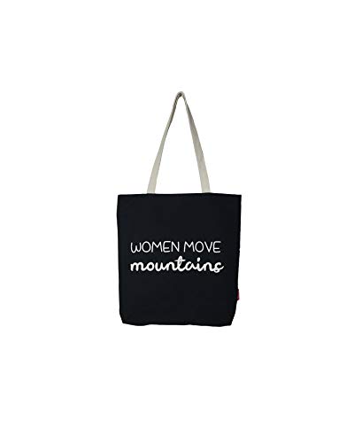 Econanos Hellobags2019 płócienna i plażowa torba na zakupy, 38 cm, czarna (NEGRO)