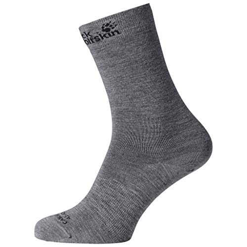 Jack Wolfskin Jack Wolfskin Skarpety unisex Merino Classic Cut Szary wrzos szary 12-14 1905011-6110479