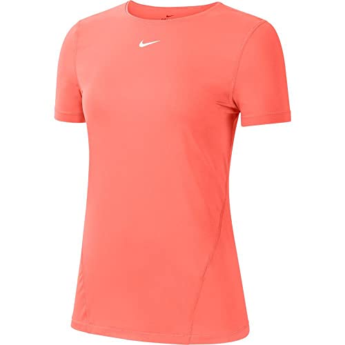 Nike Damska koszulka Ss All Over Mesh Bright Mango/White L