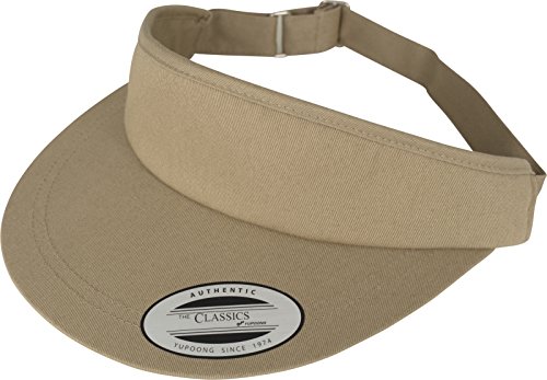 Flexfit Czapka z daszkiem, płaska, okrągła, khaki, jeden rozmiar