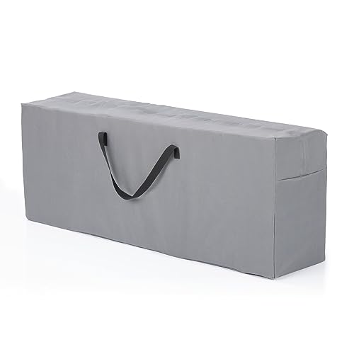 Hoberg Tapicerowana torba do przechowywania | pasuje na 4 poduszki z wysokim oparciem | bardzo długi zamek błyskawiczny, wytrzymała, odporna na warunki atmosferyczne | [130 x 50 x 32 cm]