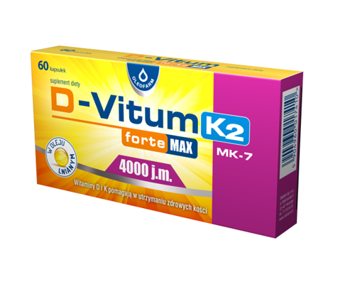 Oleofarm Sp. z o.o. D-Vitum Forte Max 4000 j.m. K2 60 kaps. 3706941