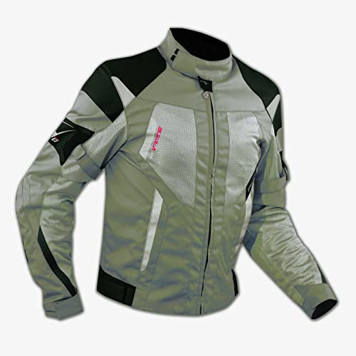 A-pro Mesh Motorbike Motorcycle Waterproof Armours Textile Touring Jacket Grey 3XL