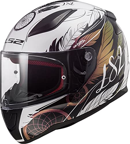 Kask motocyklowy LS2 FF353 RAPID BOHO biało-czarny, różowy, biały/czarny/różowy, L
