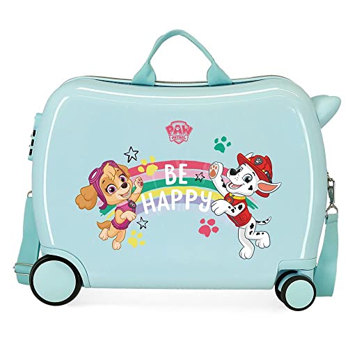 La Patrulla Canina Paw Patrol Be Happy walizka dla dzieci, niebieska, 50 x 39 x 20 cm, z zamkiem szyfrowym, 38 l, 2,1 kg, 4 kółka, bagaż podręczny