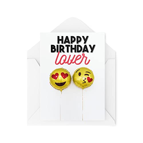 Tongue in Peach Śmieszne kartki kartka urodzinowa 'Happy Birthday Lover' 21. 30. 40. 50. 60. 70. pozdrowienie dowcipny humor śmiech banter żart zabawa CBH53 TIP_CARD_CBH53