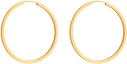 Złote kolczyki 585 koła prezent grawer pudełko