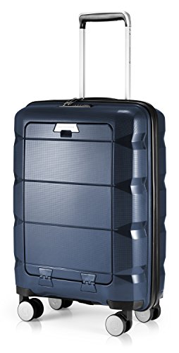 Hauptstadtkoffer HAUPTSTADTKOFFER - Britz - bagaż podręczny z kieszenią na laptopa, twarda walizka na kółkach, walizka na kółkach, TSA, 4 kółka, 55 cm, 34 litry, ciemnoniebieska 65790007