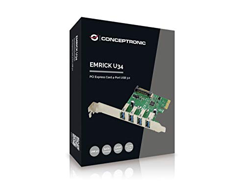 Conceptronic Kontroler Conceptronic CONCEPTRONIC PCI Express Card 4 Port USB 3.0 Emrick U32 EMRICK02G