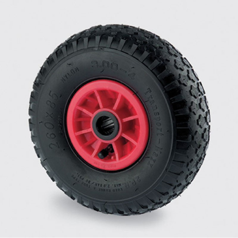 TENTE Pojedyńcze koło 260 mm, plastikowa tarcza, czarna pneumatyka PQR260x85-$18820NL752PR