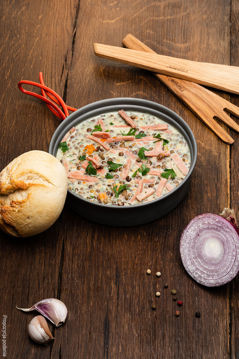 DANIE (563) SOCZEWICA Z SZYNKĄ I WARZYWAMI 120G