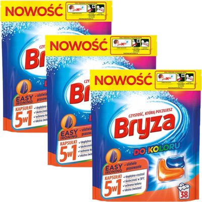 Bryza Kapsułki do prania 5W1 Easy Ironing do koloru 114 szt