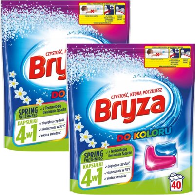 Bryza Kapsułki do prania 4 w1 Spring Freshness 80 szt