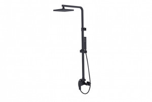 BESCO BP-MVN-CZ MODERN / VARIUM komplet prysznicowy natynkowy czarny matt