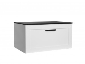 BESCO SUD-854-ZC DEXA szafka umywalkowa bez blatu z syfonem w komplecie uchwyt czarny 80/50/40 cm zielona / na zamówienie