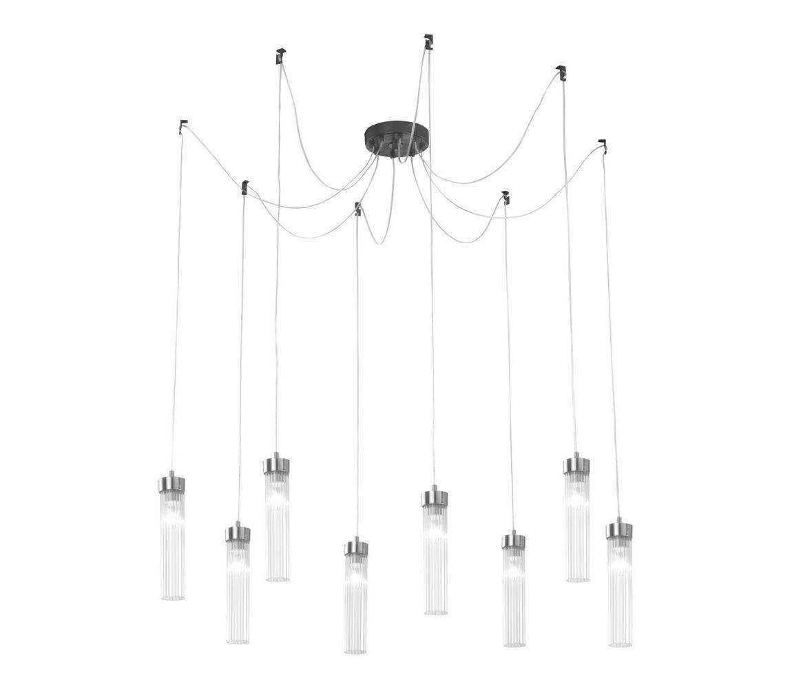 Kolarz 6009.30860 - Żyrandol na lince RAGGIO 8xE14/25W/230V matowy chrom