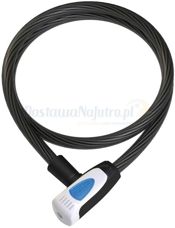 Zapięcie rowerowe zamykanie linka 12mm kluczyk LED 120 cm XLC