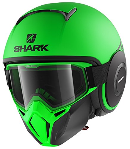 SHARK Męski kask motocyklowy NC, Grun Fluo, XL
