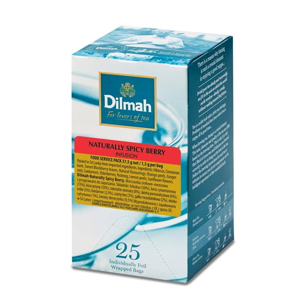 Dilmah Naturally Spicy Berry kopertowana 25 kop DINAT.SPICY.BERR.25K