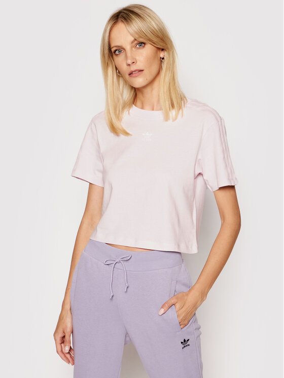 Adidas T-Shirt Tennis Luxure Cropped H56453 Różowy Cropped Fit