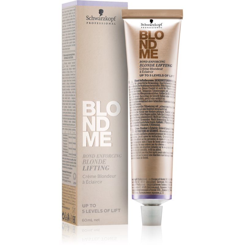 Schwarzkopf Professional Blondme Lifting krem rozświetlający do włosów blond odcień Ice-Irisé 60 ml