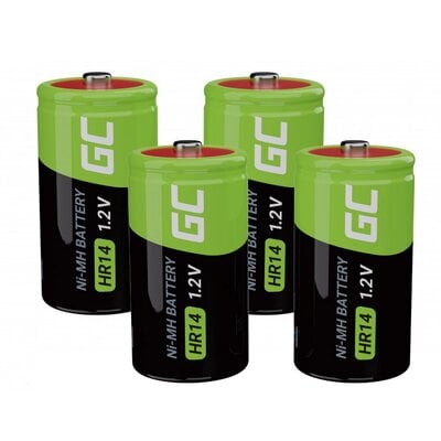 Green cell Green Cell Baterie Akumulatorki 4x C R14 HR14 Ni-MH 1.2V 4000mAh GR14