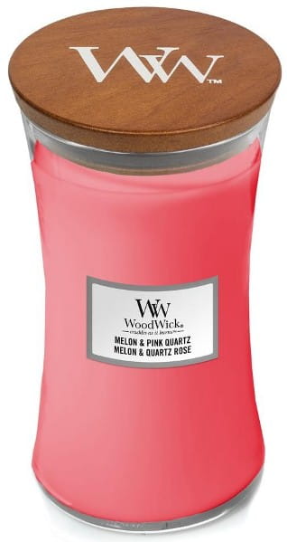 Świeca zapachowa WoodWick Core L - Melon & Pink Quartz