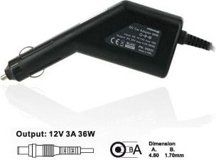 Zasilacz do laptopa Whitenergy 36 W, 1.7 mm, 3 A, 6742