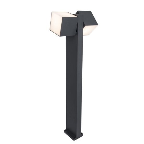 Lutec Cuba 7193803118 lampa stojąca ogrodowa IP54 1x23W Led ciemny szary