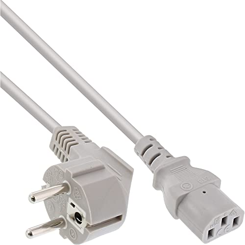 InLine Kabel zasilający Typ F German kątowy IEC C13 1.5m 16652G