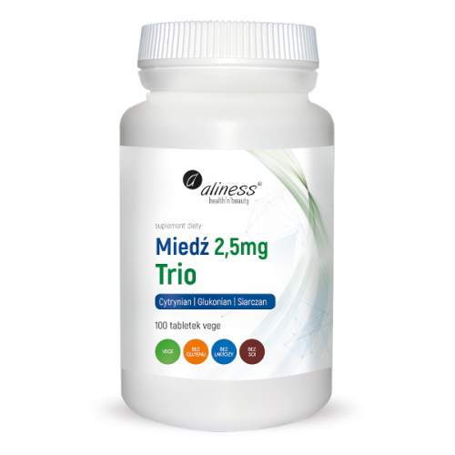 MedicaLine ALINESS Miedź trio 2,5 mg 100 tabl