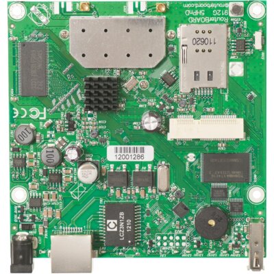 Mikrotik Płyta RouterBoard 912uag With 600mhz Atheros Cpu, 64mb Ram, 1xgigabit Lan RB9 (RB912UAG-5HPnD)