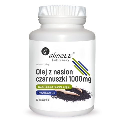Aliness Olej z nasion czarnuszki 2% (60 kap) 194A-105D9